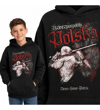 Bluza z kapturem dziecięca Patriotyczna RZECZPOSPOLITA